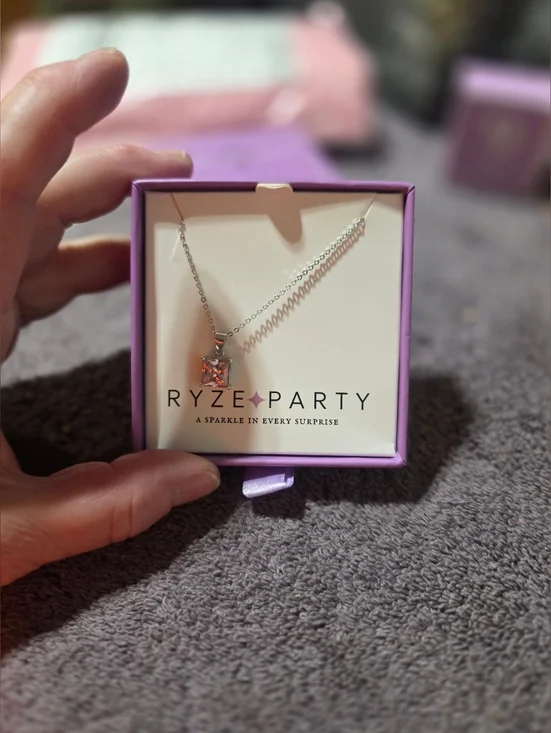 Sterling Silver Pink Ice Necklace New Jn Nox - Picture 2 of 7